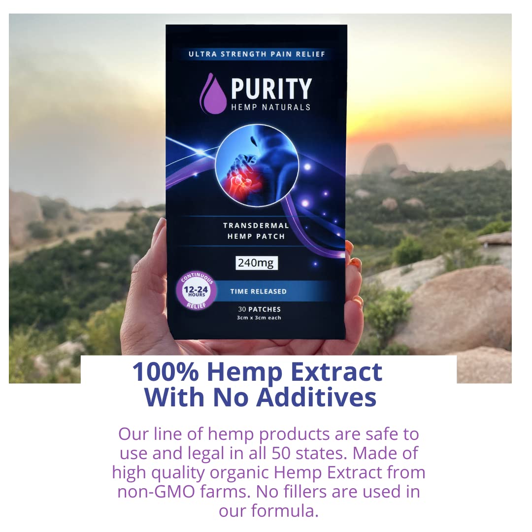 Purity Hemp Naturals Body Discomfort Patch 240 mg - 30 ct (8 mg ea.) Lasts 24 Hours. Sweat & Water Resistant. Convenient & Discreet. For Use On Any Part Of The Body. Plant-Based Extended-Release Patch Purity Hemp Naturals buy supplements canada