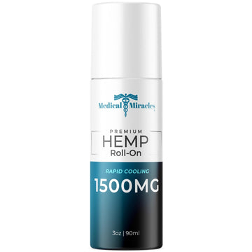 Medical Miracles New Hemp Oil Roll On - Ideal for Muscles, Hips, Joints, Neck, Back, Elbows, Fingers, Hands, and Knees (1500mg Roll-On) Medical Miracles buy supplements canada