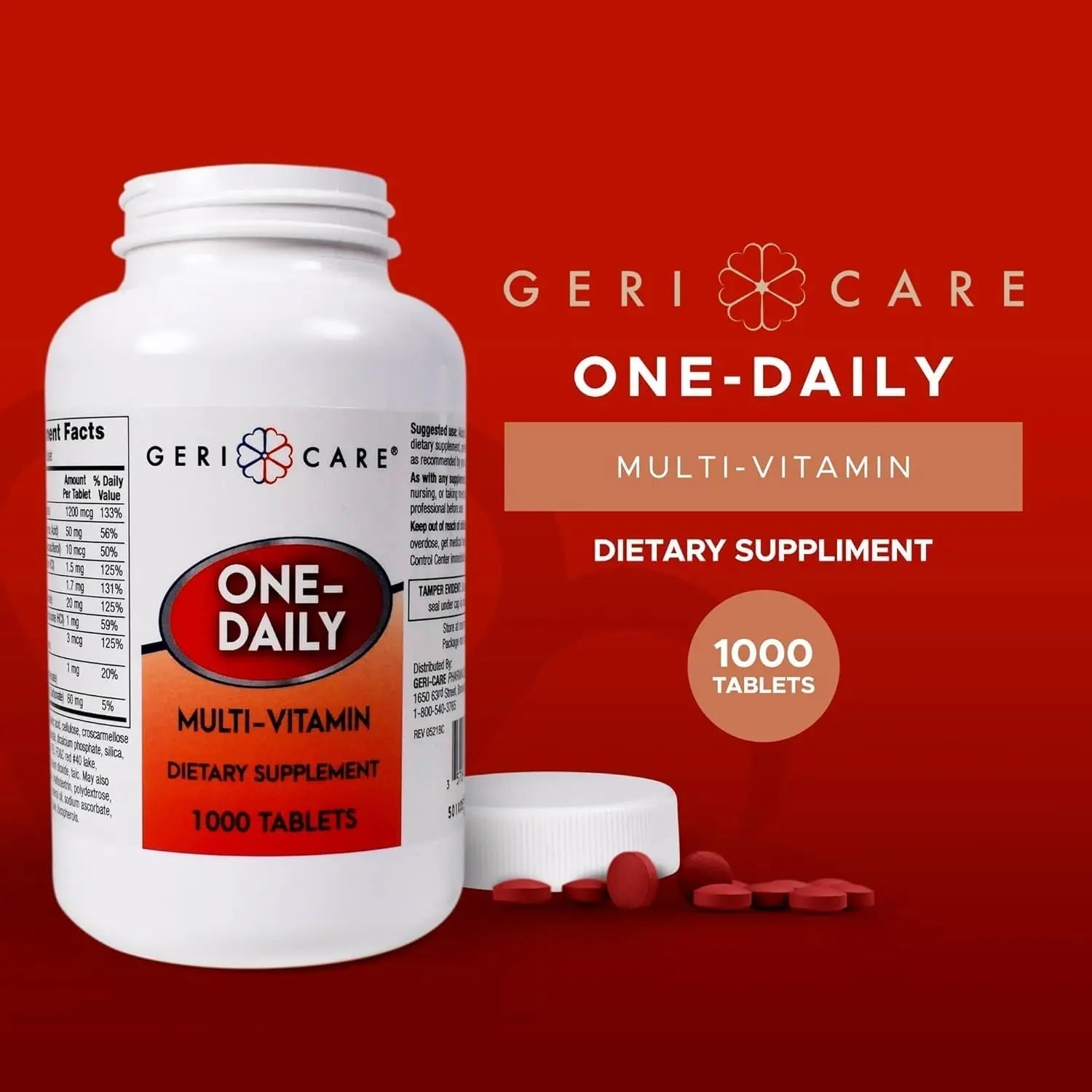GeriCare Multivitamin Supplement Tablets, (Bottle of 1000) GeriCare buy supplements canada