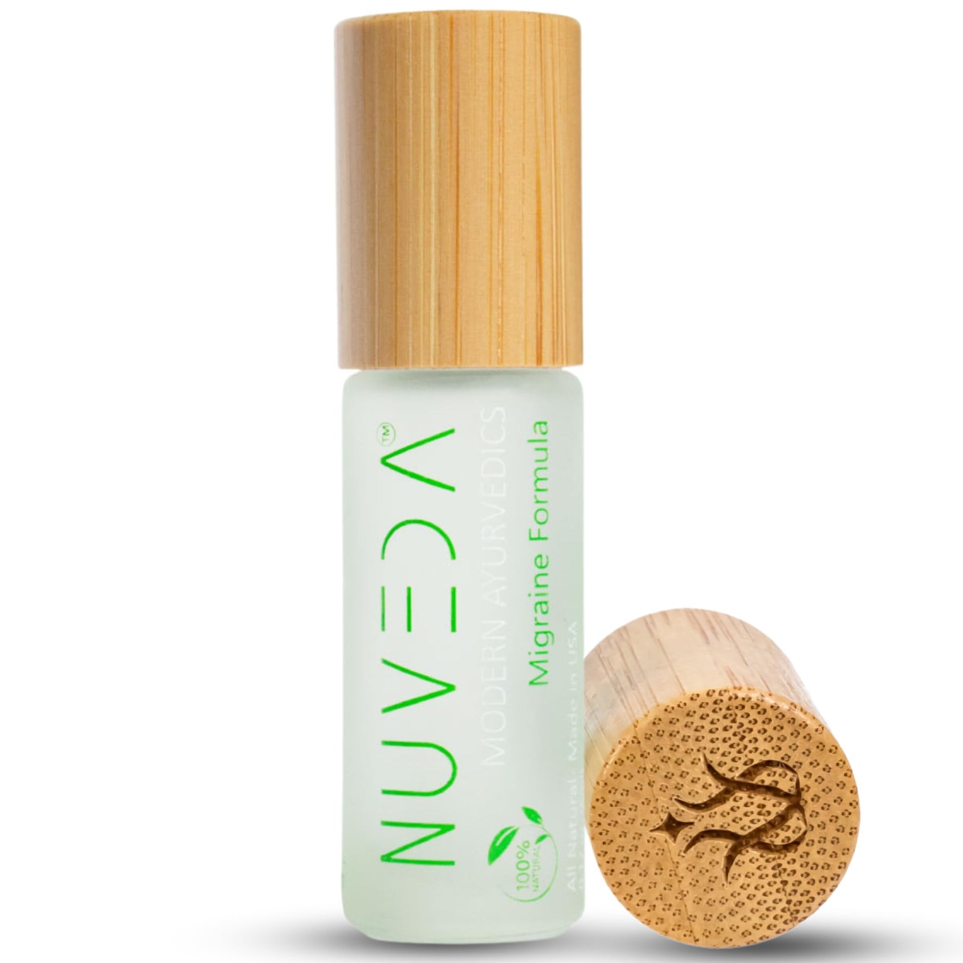 NUVEDA® Advanced Migraine Formula - All Natural Headache Stick | Modern Ayurvedic, Roll On Stick | Therapeutic Grade Essential Oil Aromatherapy | Made in USA NUVEDA buy supplements canada