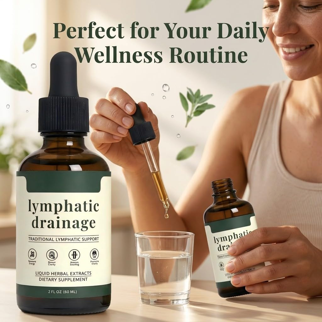Sentk Organic Lymphatic Drainage Drops, Liposomal Herbal Blend – Supports Lymph System, Reduces Swelling, Boosts Immunity & Vitality, Enhance Clarity, Portable Dropper Design, 2 fl oz (2 Pack) Sentk buy supplements canada