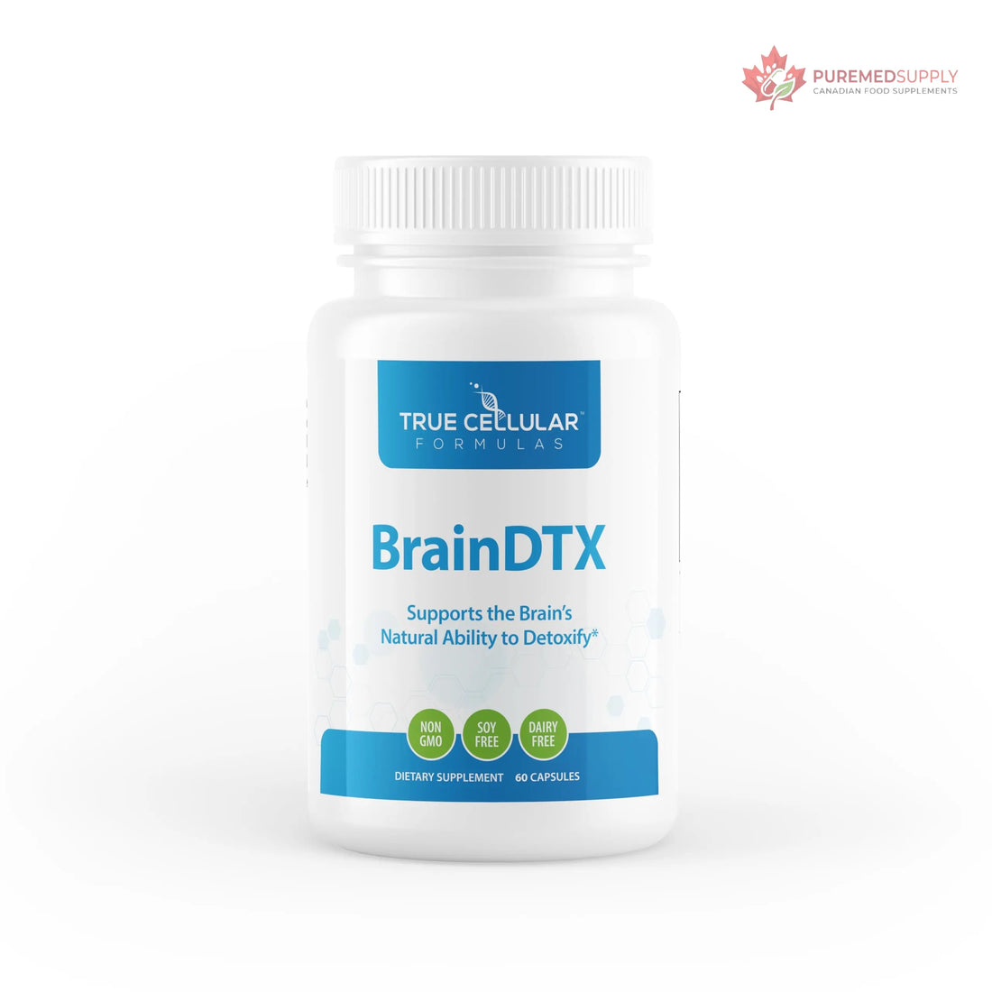 True Cellular Formulas BrainDTX - Supports Cognitive Function, Focus & Mental Clarity - Promotes Clear Thinking & Memory - with Alpha Lipoic Acid & Biotin - Antioxidant Support - 60 Capsules True Cellular Formulas buy supplements canada