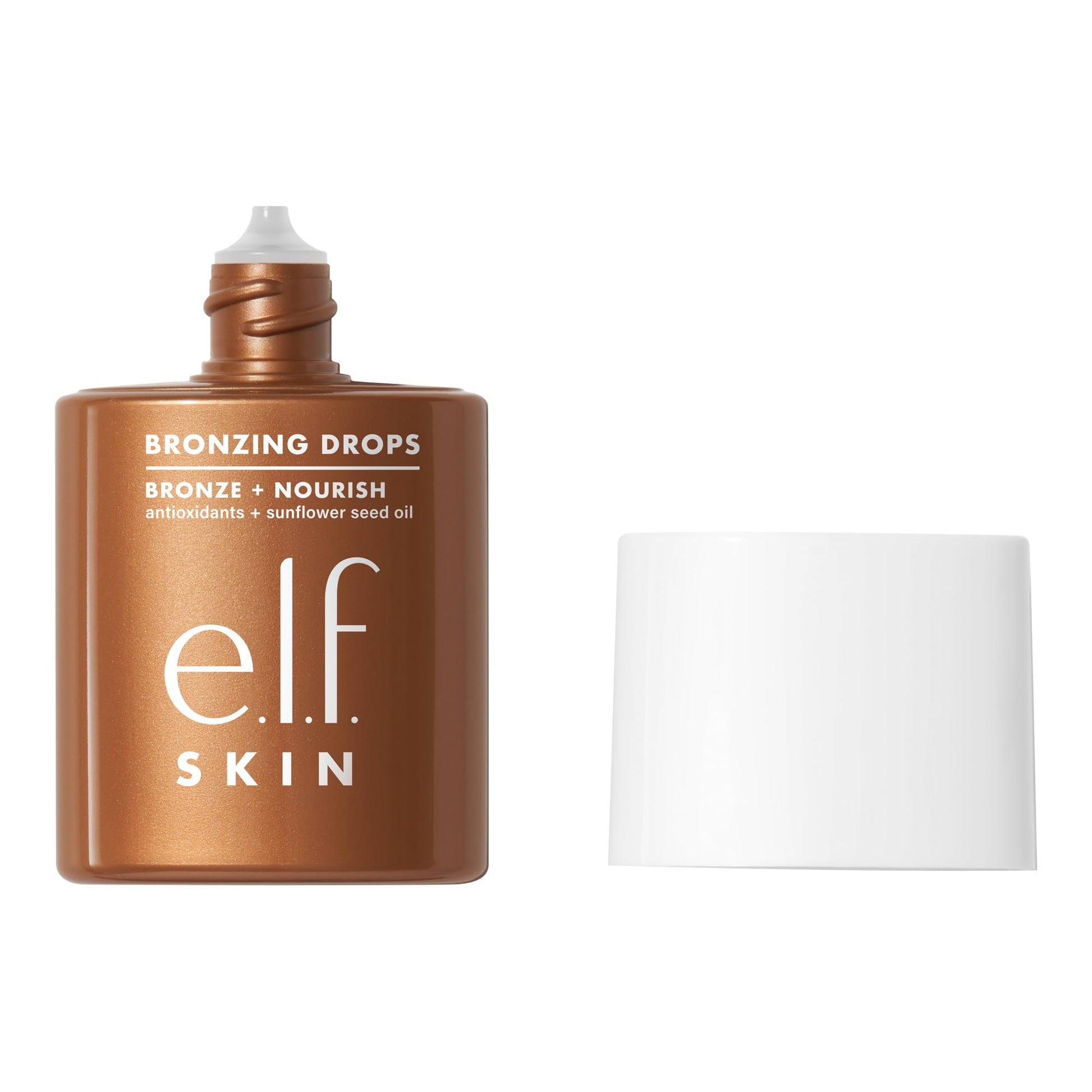 e.l.f. SKIN Bronzing Drops, Liquid Bronzer For Face & Skin, Creates A Sun-Kissed Glow, Infused With Vitamin E, Vegan & Cruelty-Free, Pure Gold e.l.f. buy supplements canada