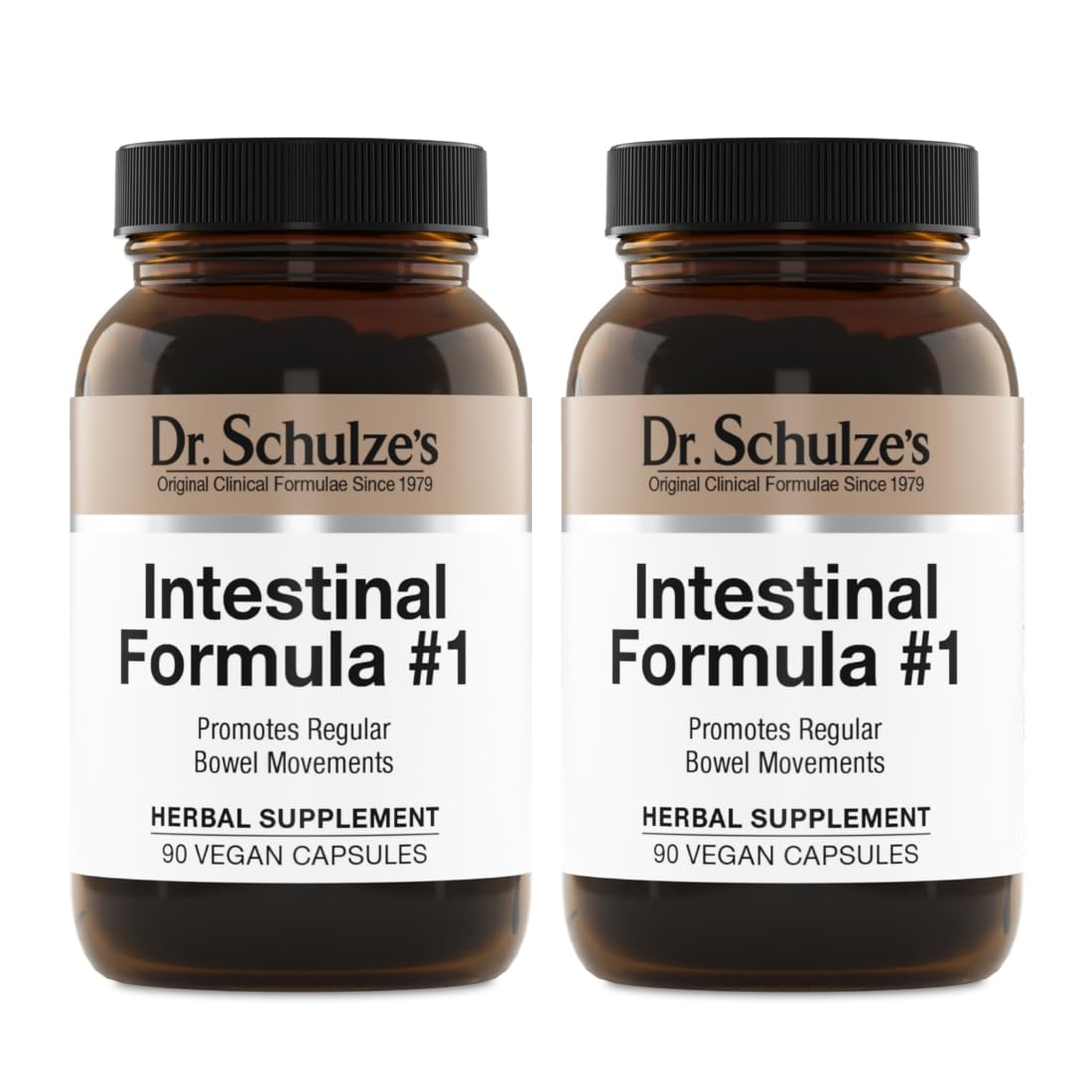 Dr. Schulze's Intestinal Formula #1 - Bowel Movement Supplement for Colon Health Support - Bloating & Constipation Aid - Intestinal Cleanse - All-Natural - Plant-Based - Vegan - 90 Count (2 Pack) Dr. Schulze's buy supplements canada