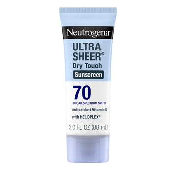 Neutrogena Ultra Sheer Dry-Touch Sunscreen Lotion SPF 70, Broad Spectrum, Water Resistant 80 Min
