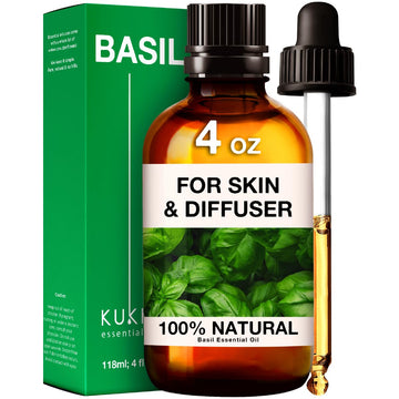 Kukka Basil Essential Oil for Diffusers - Basil Essential Oil for Skin - Basil Oil for Aromatherapy, Skin, Fragrance KUKKA essential oils buy supplements canada