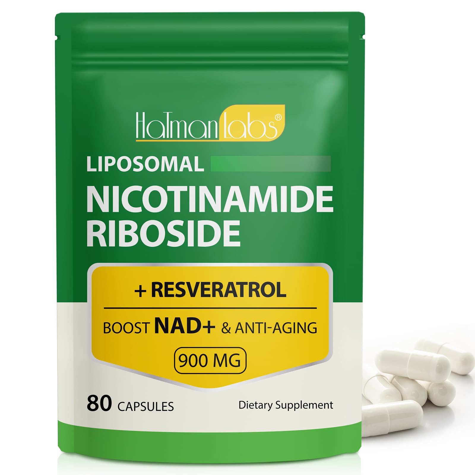 NAD Supplement - Liposomal Nicotinamide Riboside 900mg, Resveratrol, Quercetin - High Purity NAD Supplement for Energy, Support Cellular Health, Stamina & Healthy Aging - Ultra Strength 80 Capsules MXCZBSM buy supplements canada