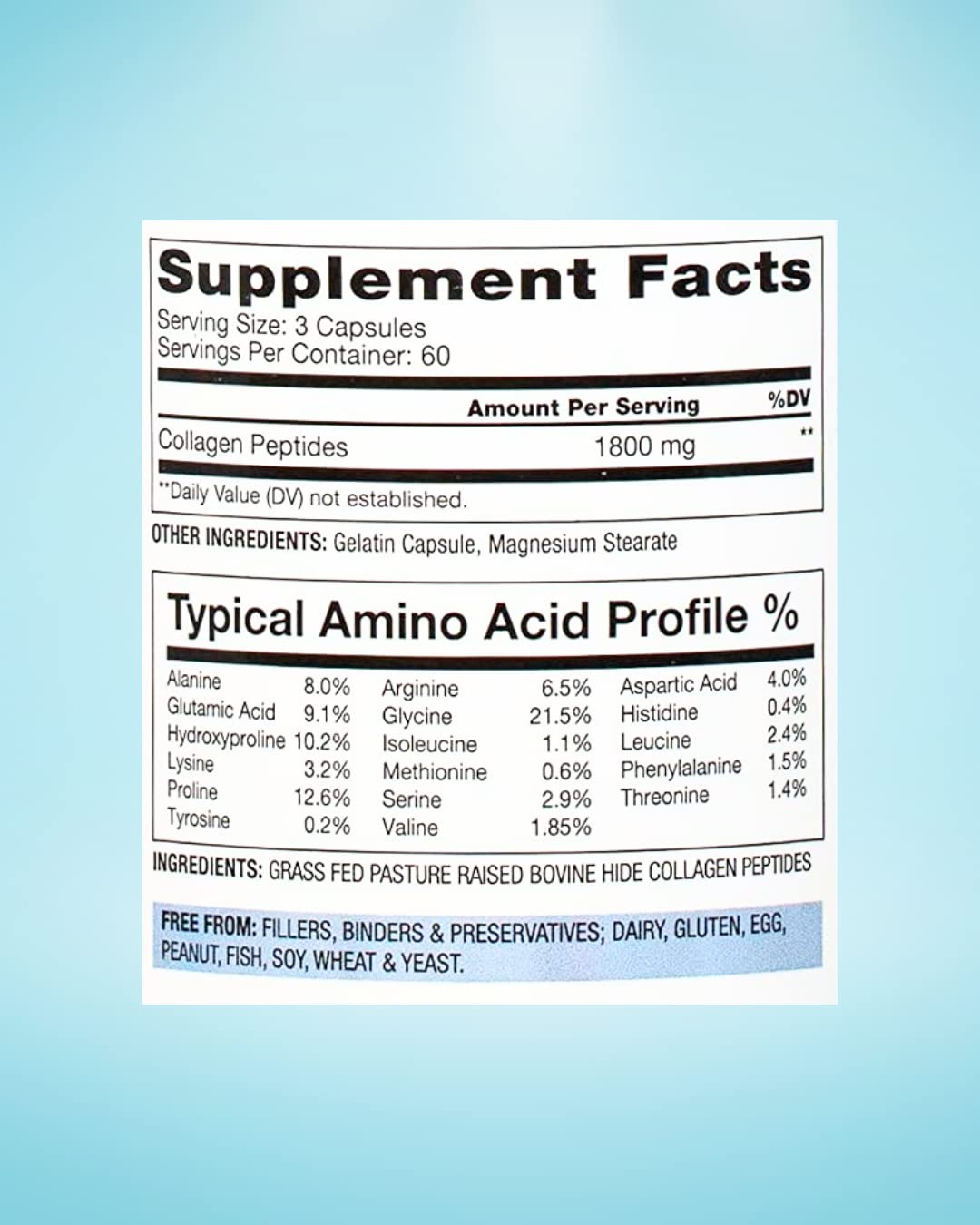 BioOptimal Collagen Peptides Capsules - Grass-Fed, Pasture-Raised Hydrolyzed Protein S]n-GMO, Zero Sugar Daily Pills for Men & Women (180 Capsules) BioOptimal buy supplements canada