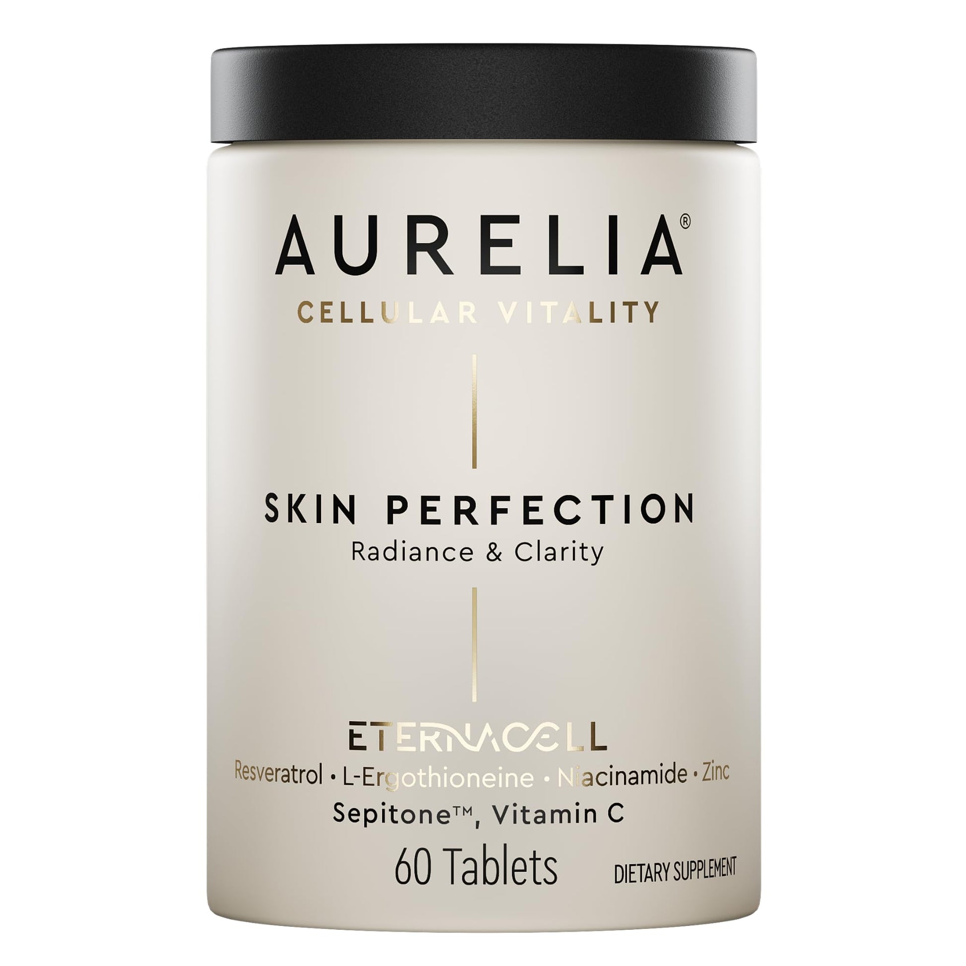 AURELIA Skin Perfection | Advanced Cellular Anti-Aging Supplement | Enhance Skin Clarity, & Tone | with Zinc, Resveratrol, Niacinamide, Ergothioneine, & Vitamin C AURELIA buy supplements canada