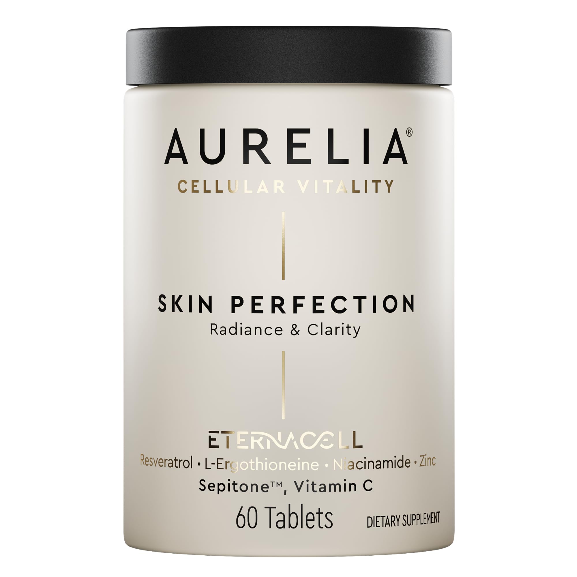 AURELIA Skin Perfection | Advanced Cellular Anti-Aging Supplement | Enhance Skin Clarity, & Tone | with Zinc, Resveratrol, Niacinamide, Ergothioneine, & Vitamin C AURELIA buy supplements canada