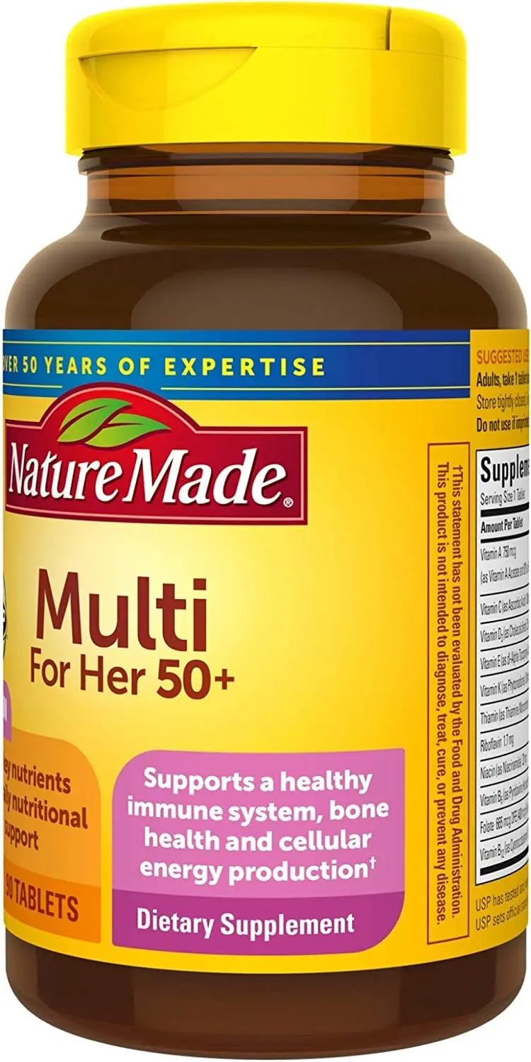 Nature Made Multi for Her 50+ Vitamin/Mineral Tablets 90 ea (Pack of 4) Nature Made buy supplements canada