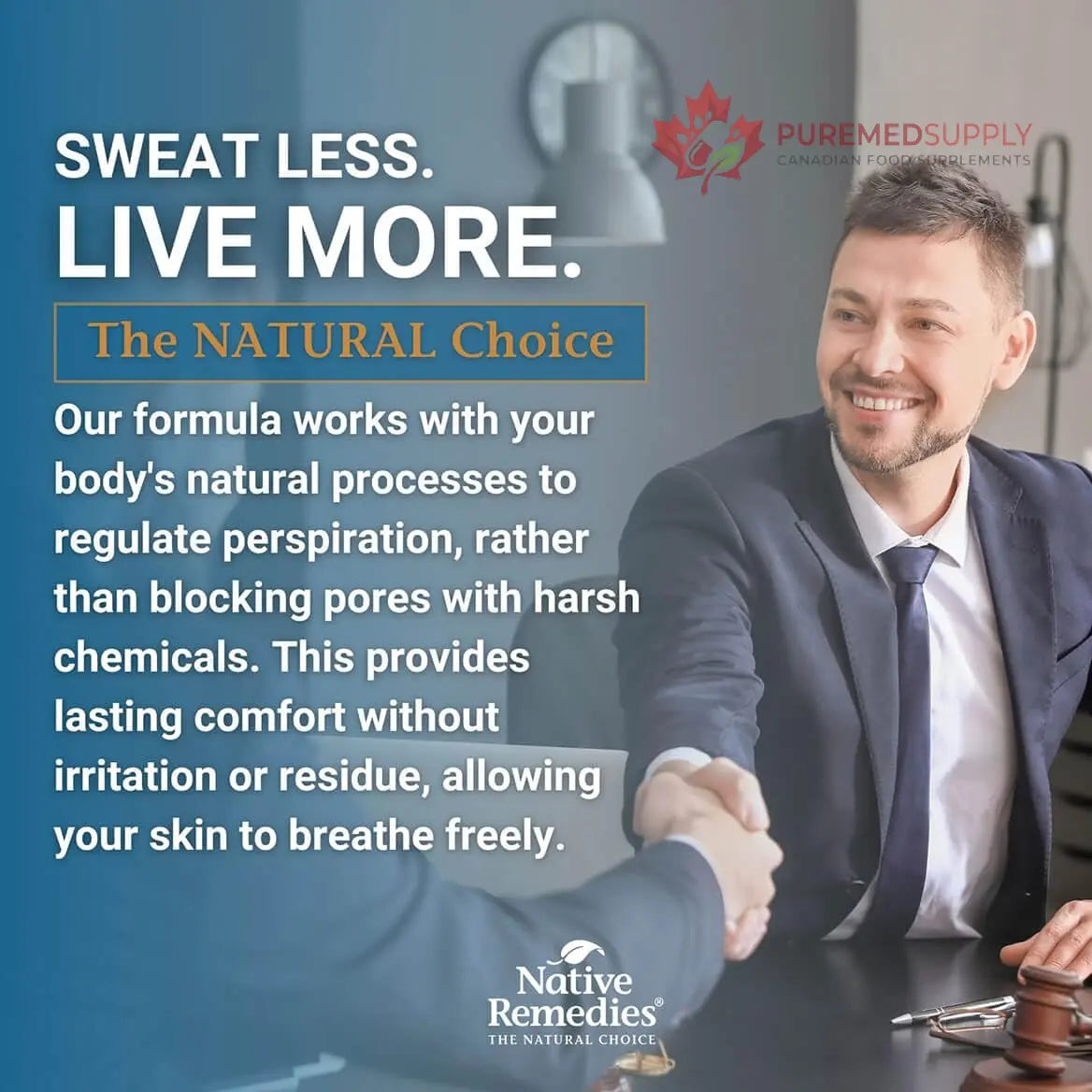 Native Remedies Sweat-Less - Natural Homeopathic Formula for Excessive Sweating, Perspiration and Clamminess - 59 mL Native Remedies buy supplements canada