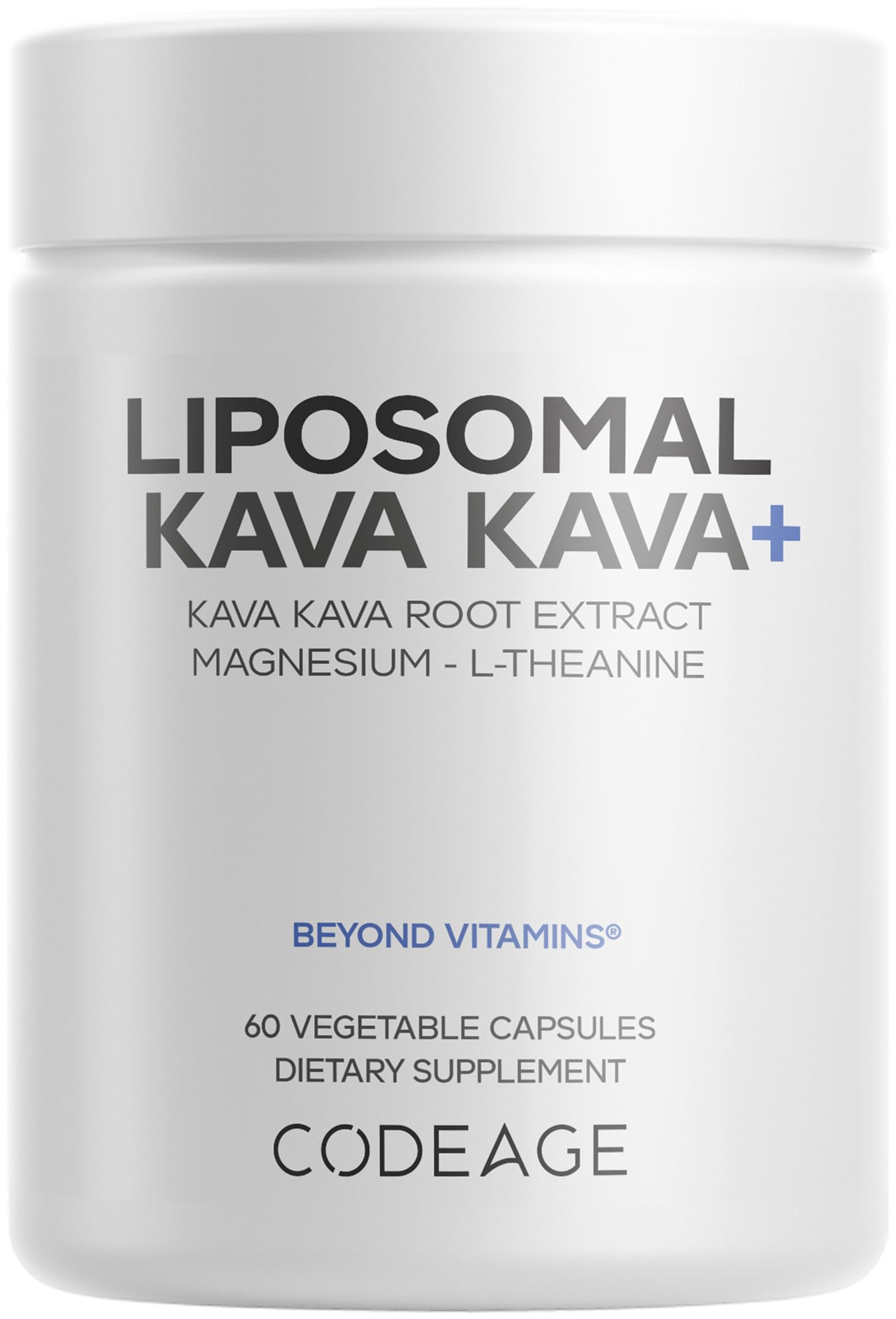 Codeage Liposomal Kava Kava+ Supplement - 500 mg 30% Kavalactones with Magnesium Glycinate - Magnesium Oxide - L-Theanine - Liposomal Delivery Codeage buy supplements canada
