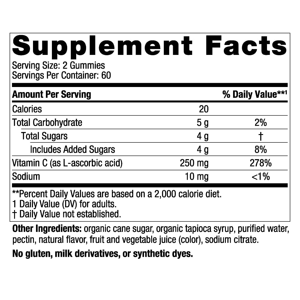 Nordic Naturals Vitamin C Gummies, Tart Tangerine - 120 Gummies - 250 mg Vitamin C - Immune Support, Antioxidant Protection, Child Growth & Development - Non-GMO, Vegan - 60 Servings (Pack of 2) Nordic Naturals buy supplements canada