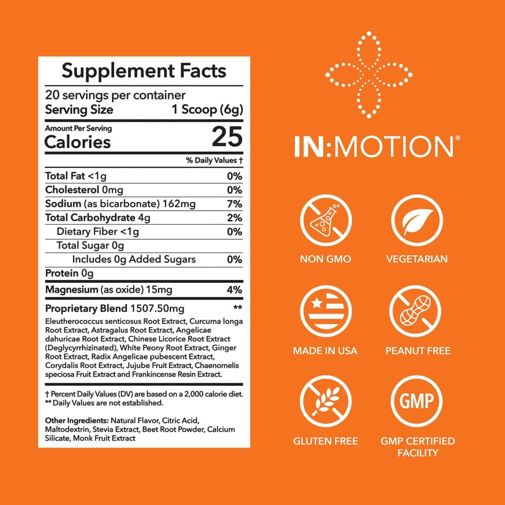 in:TotalWellness - in:Motion Natural Herbal Formula, 20 Serving Pouch, Corydalis, Tumeric, Ginger + 9 More ADAPTOGEN Herbs, Citrus Berry Flavor, 1 Count INTotalWellness buy supplements canada