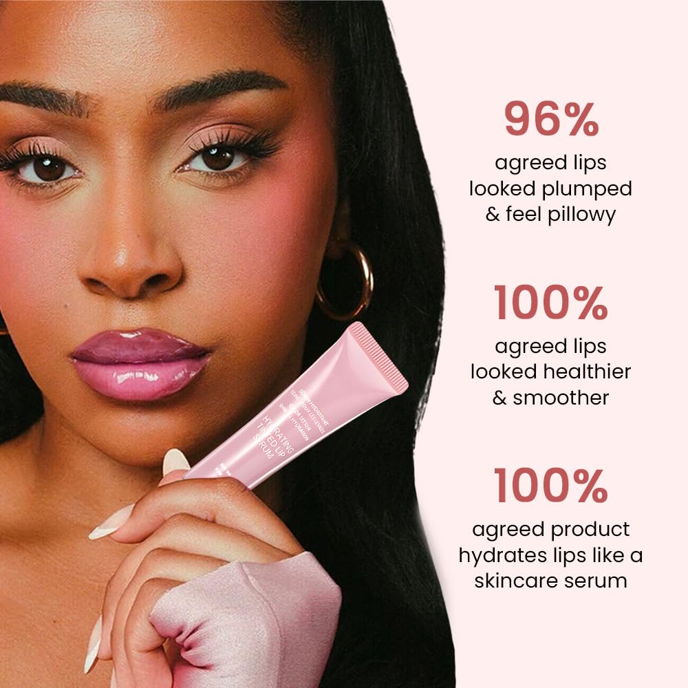 FeiCuiYun Lip Tinted Glowy Balm Hydrating Tinted Lip Serum Lip Gloss, Ultra-Hydrating Natural Vegan Lip Balm, Sheer-Tinted Shine & Hydration, Soothes & Softens Dry Lips Skincare (Light Pink) FeiCuiYun buy supplements canada