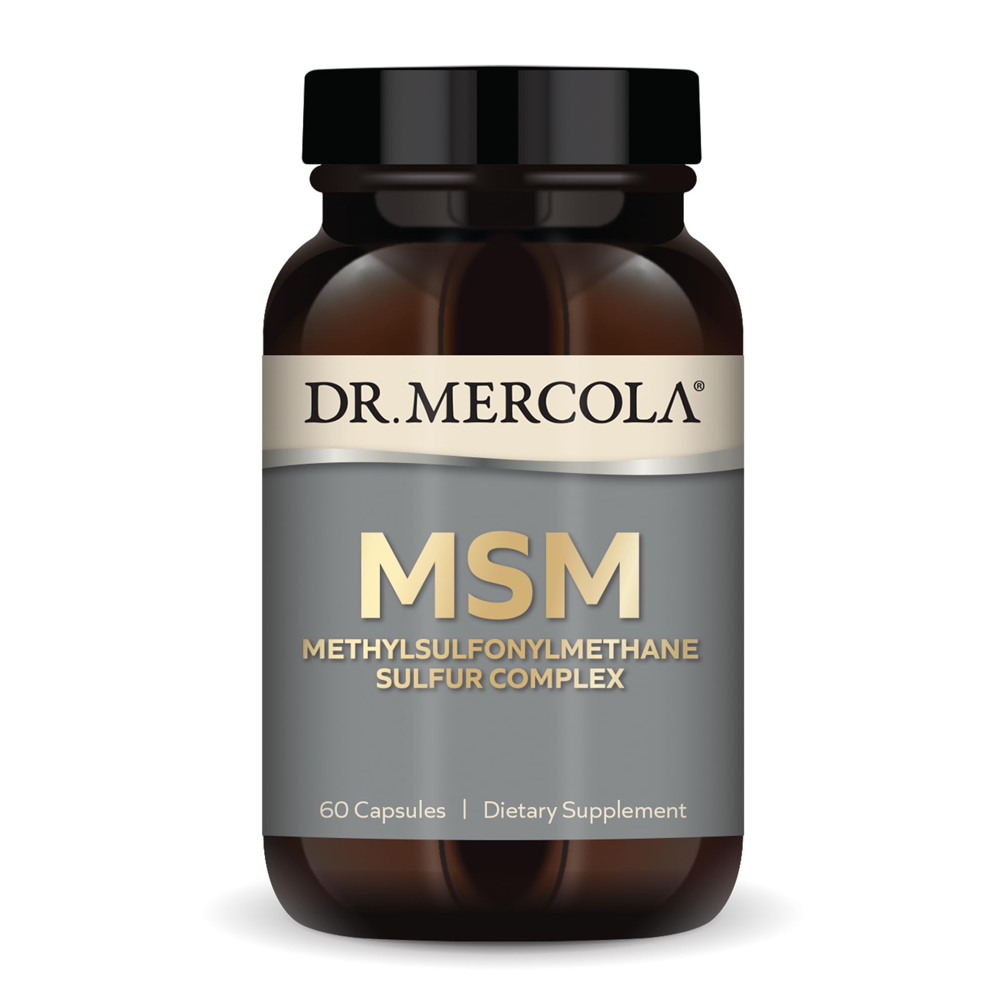 Dr. Mercola MSM Sulfur Complex - Joint Support & Cellular Health - OptiMSM - R-Alpha Lipoic Acid - TMG - Organic Sulfur Blend - 60 Capsules (30 Servings) Dr. Mercola buy supplements canada