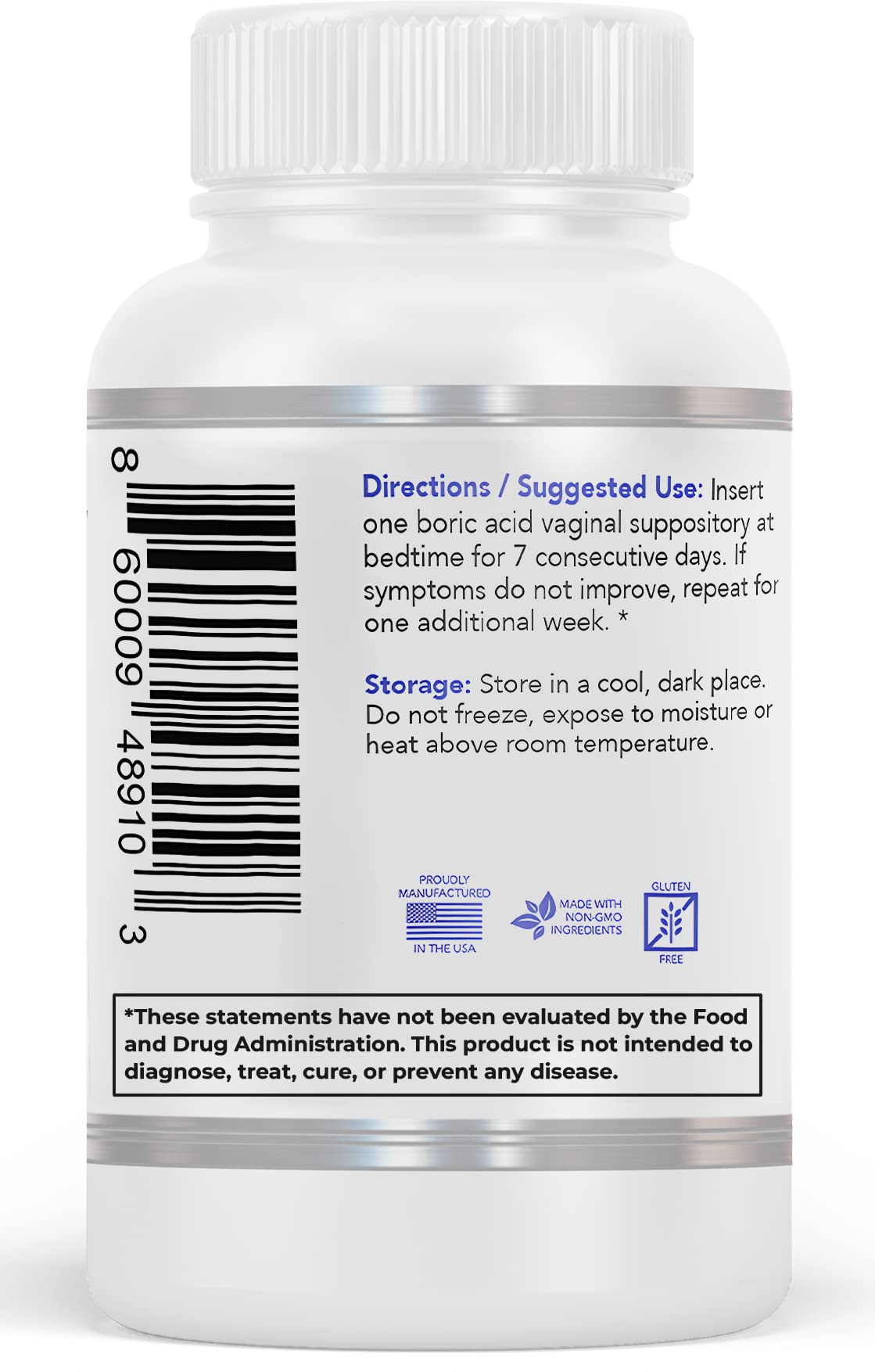 Simpli Supplements 60 Boric Acid Suppositories - Modern Support & Ancient Remedy - Scientifically Simpli Supplements buy supplements canada