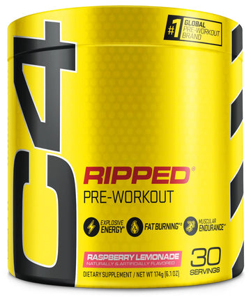 Cellucor C4 Ripped Pre Workout Powder Raspberry Lemonade | Creatine Free + Sugar Free Cellucor buy supplements canada