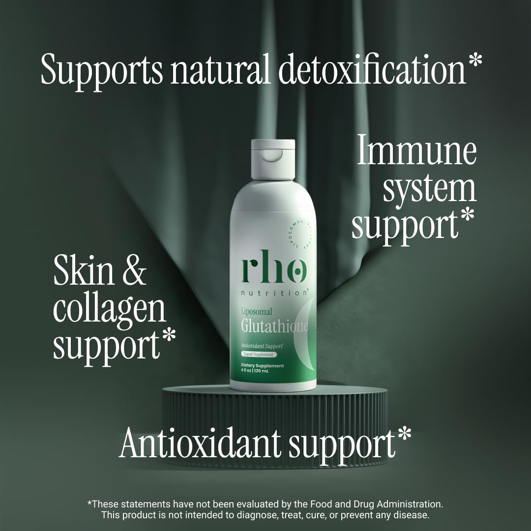 Rho Nutrition Liposomal Glutathione - Ultra High Absorption Liquid Glutathione Supplement - Supports Natural Detoxification, Immune System, Skin Health Rho Nutrition buy supplements canada