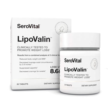 Serovital LipoValin Clinically Validated  Pills for Women Diet Pill, Appetite Suppressant, Stimulant-Free Weight Loss Supplement - 30 Count (30 Tablets)