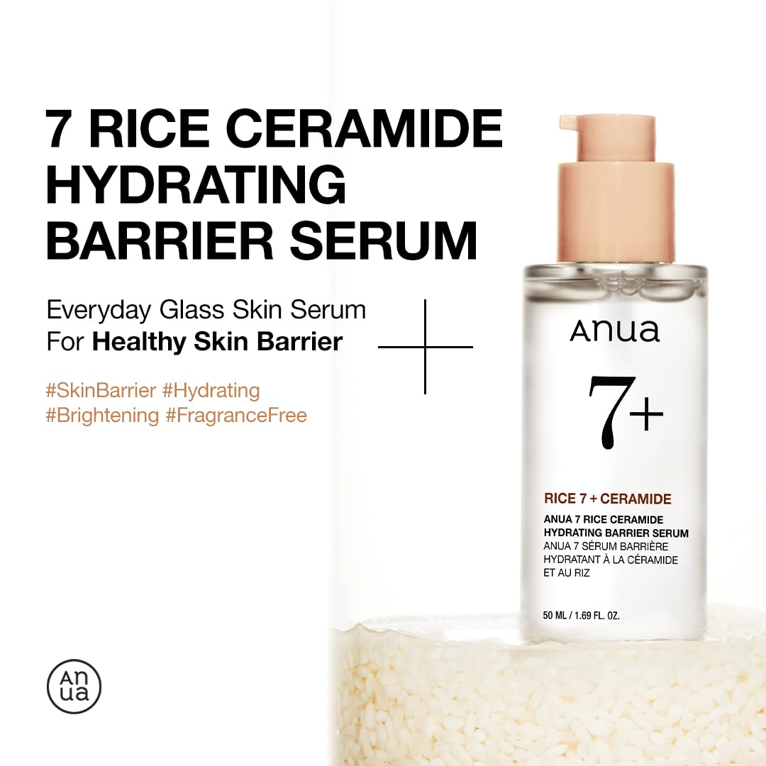 Anua Rice Ceramide 7 Hydrating Barrier Serum, Moisturizing Face Serum, Non-comodogenic, Hyaluronic Acid ANUA buy supplements canada