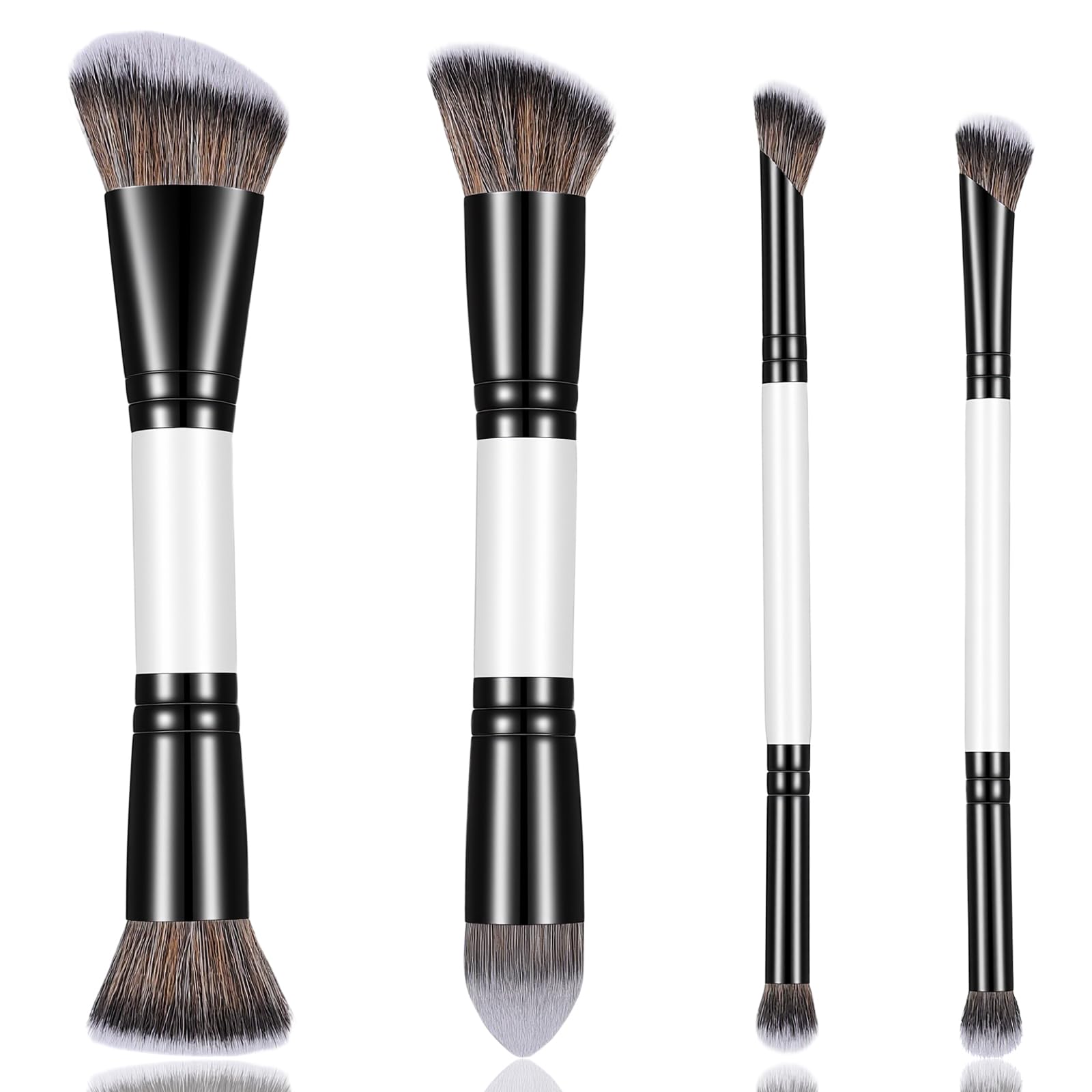 KFHENSOM 4PCS Foundation Contour Conceal Brush Set Dual-Ended Makeup Brushes Set Professional Powder Blush Concealer Eyeshadow Kabuki Foundation Brush Kit for Liquid Loose Powder Cream KFHENSOMR buy supplements canada
