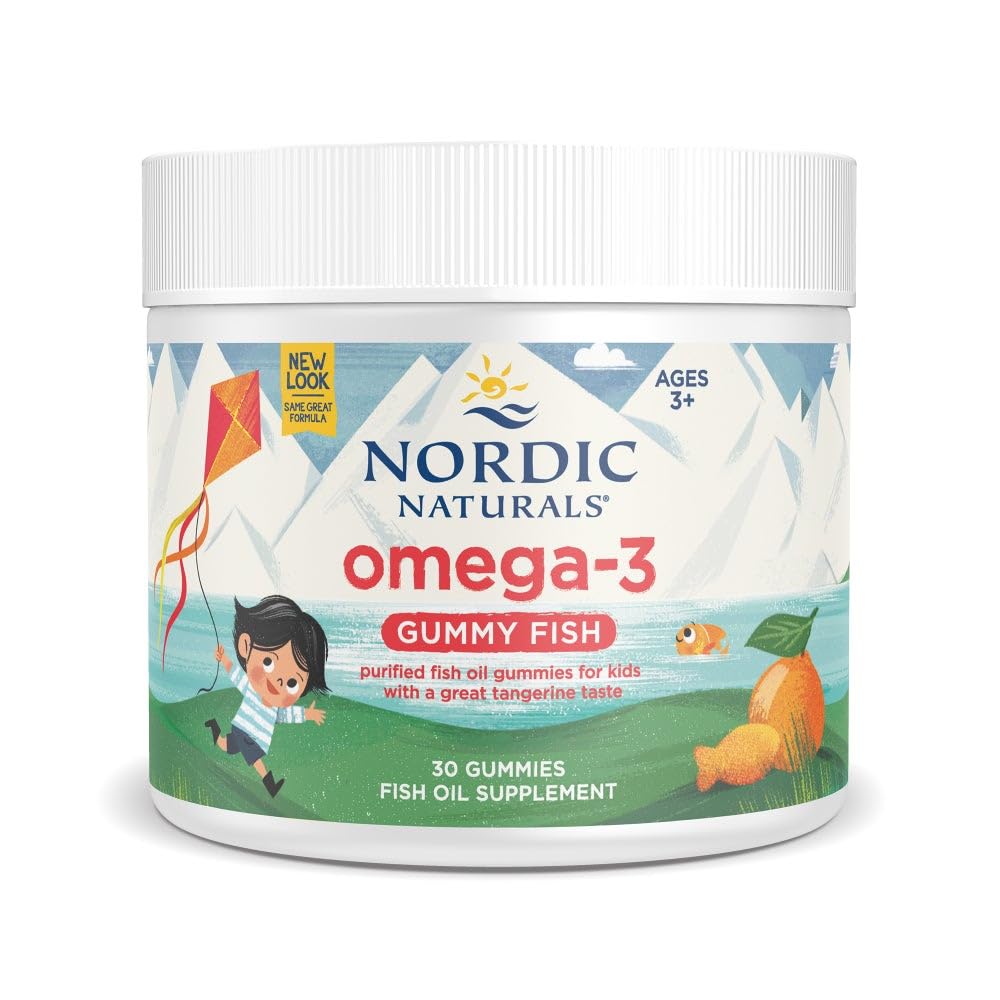 Nordic Naturals Nordic Omega-3 Gummy Fish, Tangerine - 30 Gummy Fish - 124 mg Total Omega-3s with EPA & DHA - Non-GMO - 30 Servings Nordic Naturals buy supplements canada