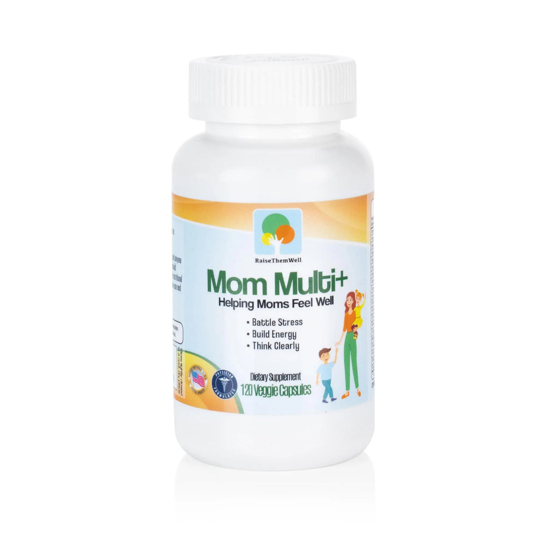 Raise Them Well Mom Multi+ Daily Multivitamin for Women with Active Folate, Adaptogens & Bacopa, Energy, Stress & Cognitive Support, 120 Veggie Capsules Raise Them Well buy supplements canada