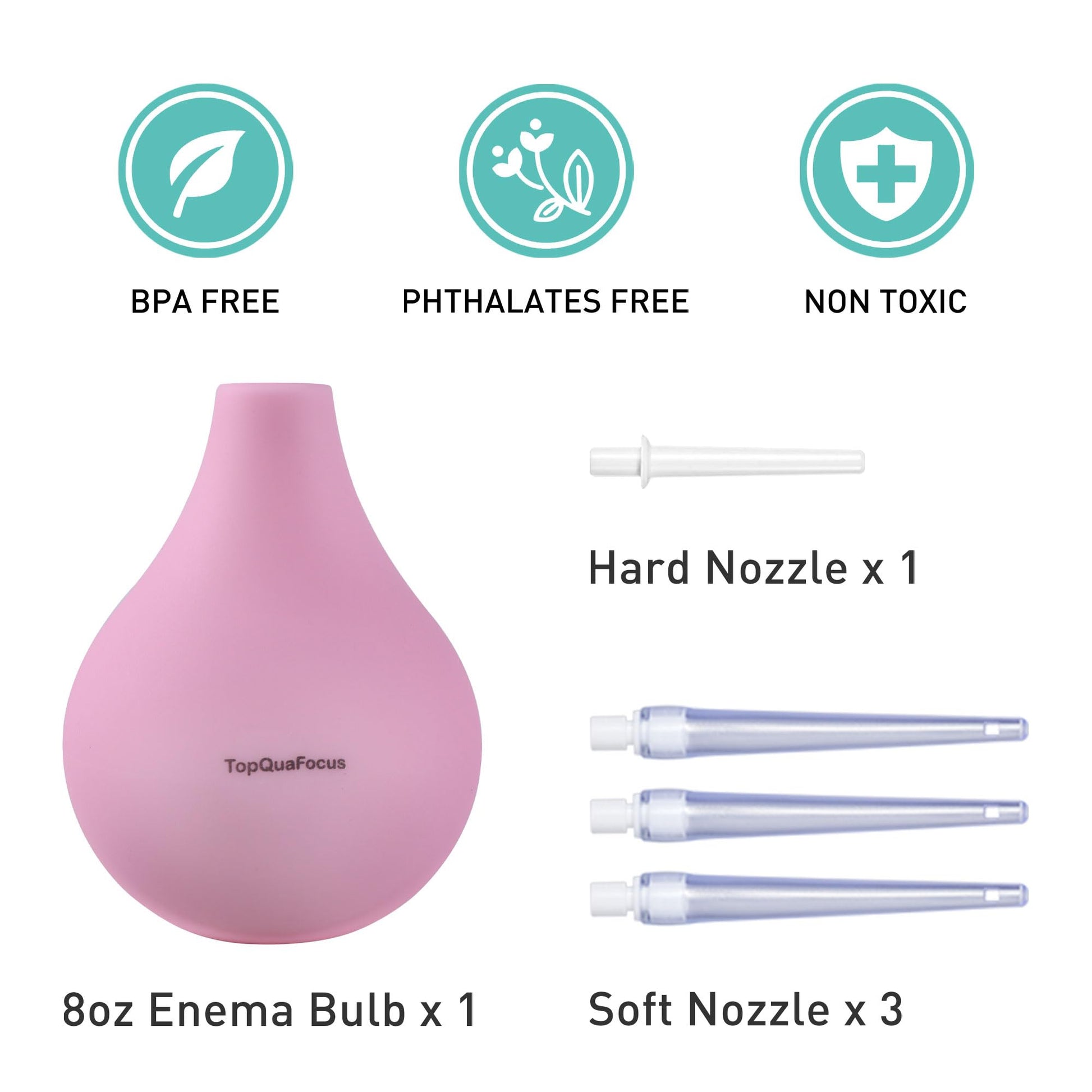 TopQuaFocus 8oz Enema Bulb Kit Anal and Vaginal Douche Bulb for Men Flushing System Enemas Silicone TopQuaFocus buy supplements canada