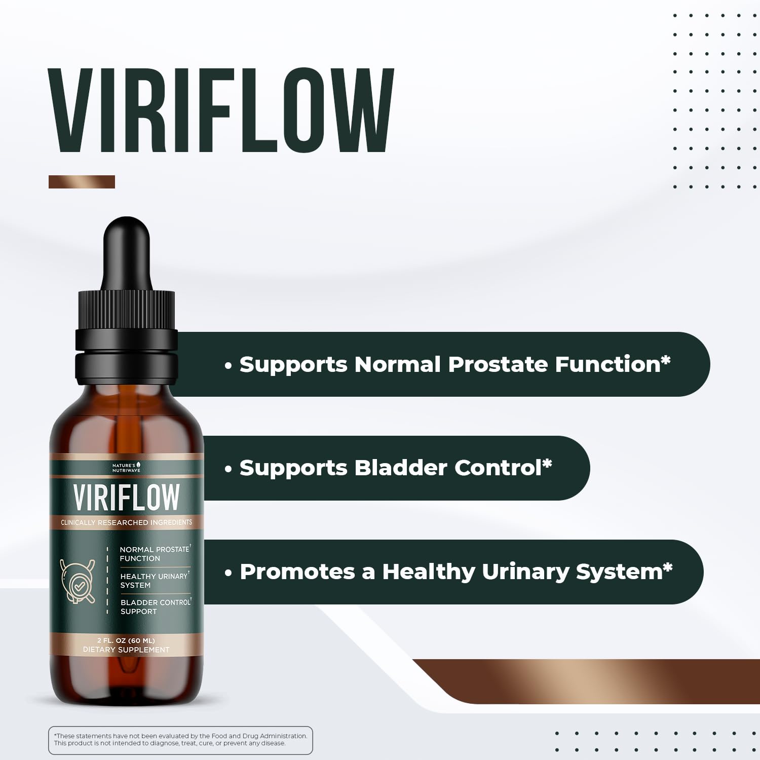 Nature’s NutriWave ViriFlow Liquid Supplement with Plant & Mineral Extracts – Natural Formula, Non-GMO, Made in USA, GMP-Certified – Easy-to-Use Liquid Drops, 60 mL, 2 Oz, 1 Month Supply Nature’s NutriWave buy supplements canada