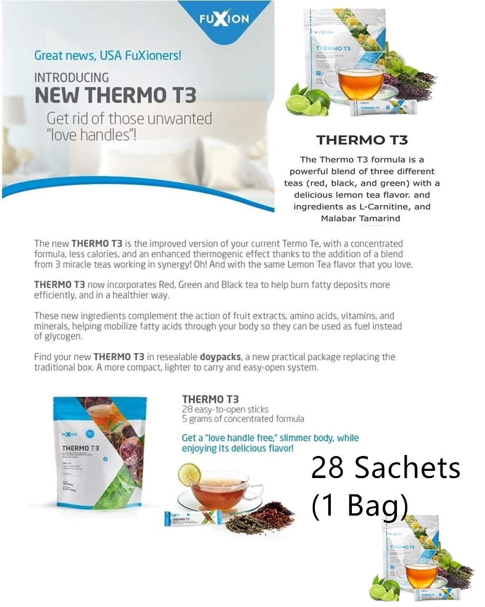 FuXion Thermo T3,Delicious Lemon Tea Flavor(Thermo TT3, 28 Sachets) CHNLML buy supplements canada