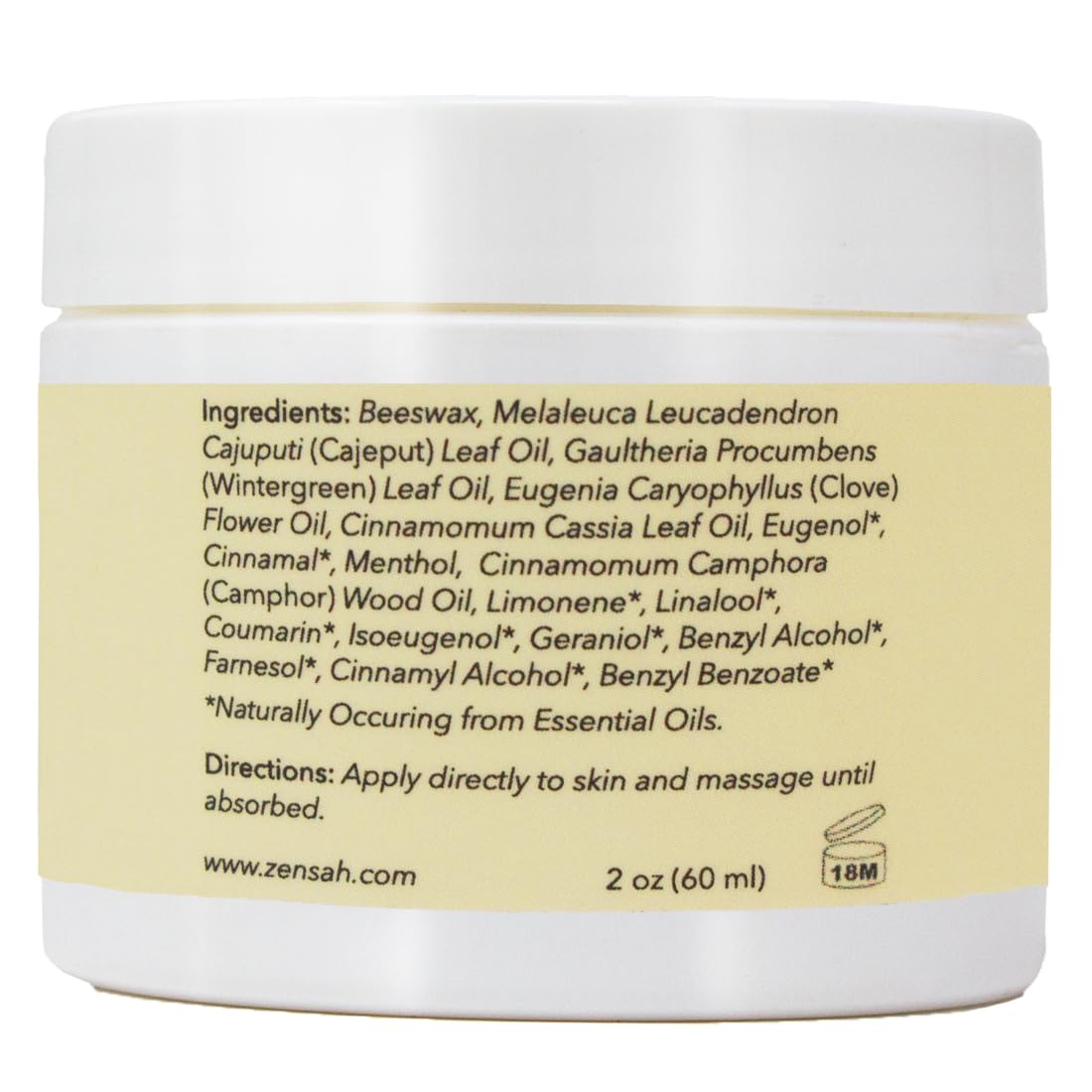 Zensah Recovery Muscle Balm - Relief Cream for Athletes, Rub for Tendonitis, Ankle Sprain, Lower Back, Knee, Shoulder, Neck, Foot, Shin Splints and Cramps Zensah buy supplements canada