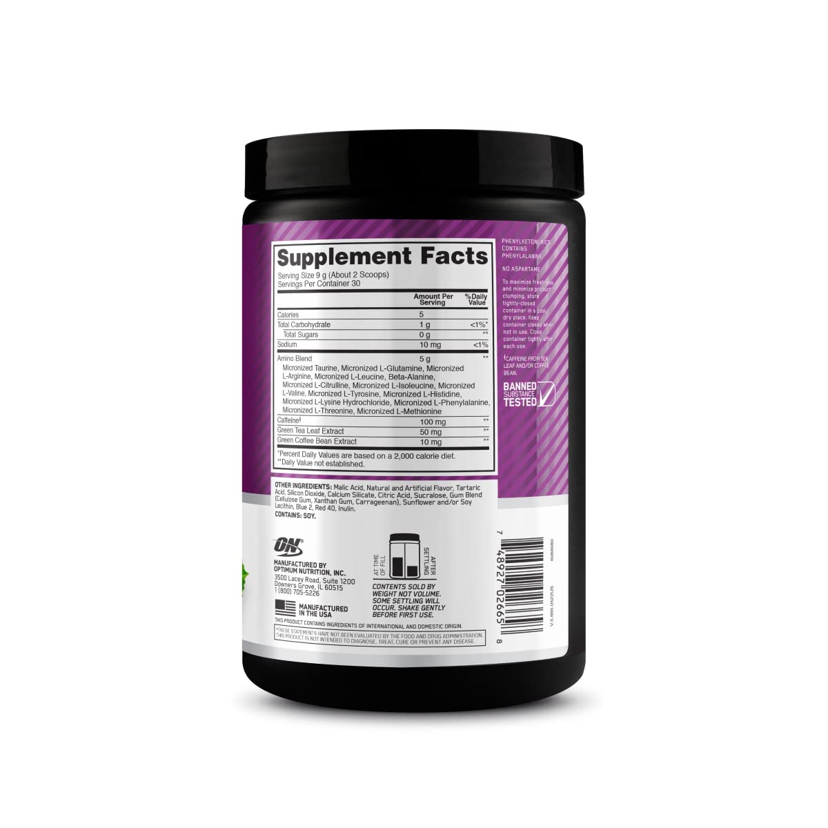 Optimum Nutrition Amino Energy - Pre Workout with Green Tea, BCAA, Amino Acids Optimum Nutrition buy supplements canada