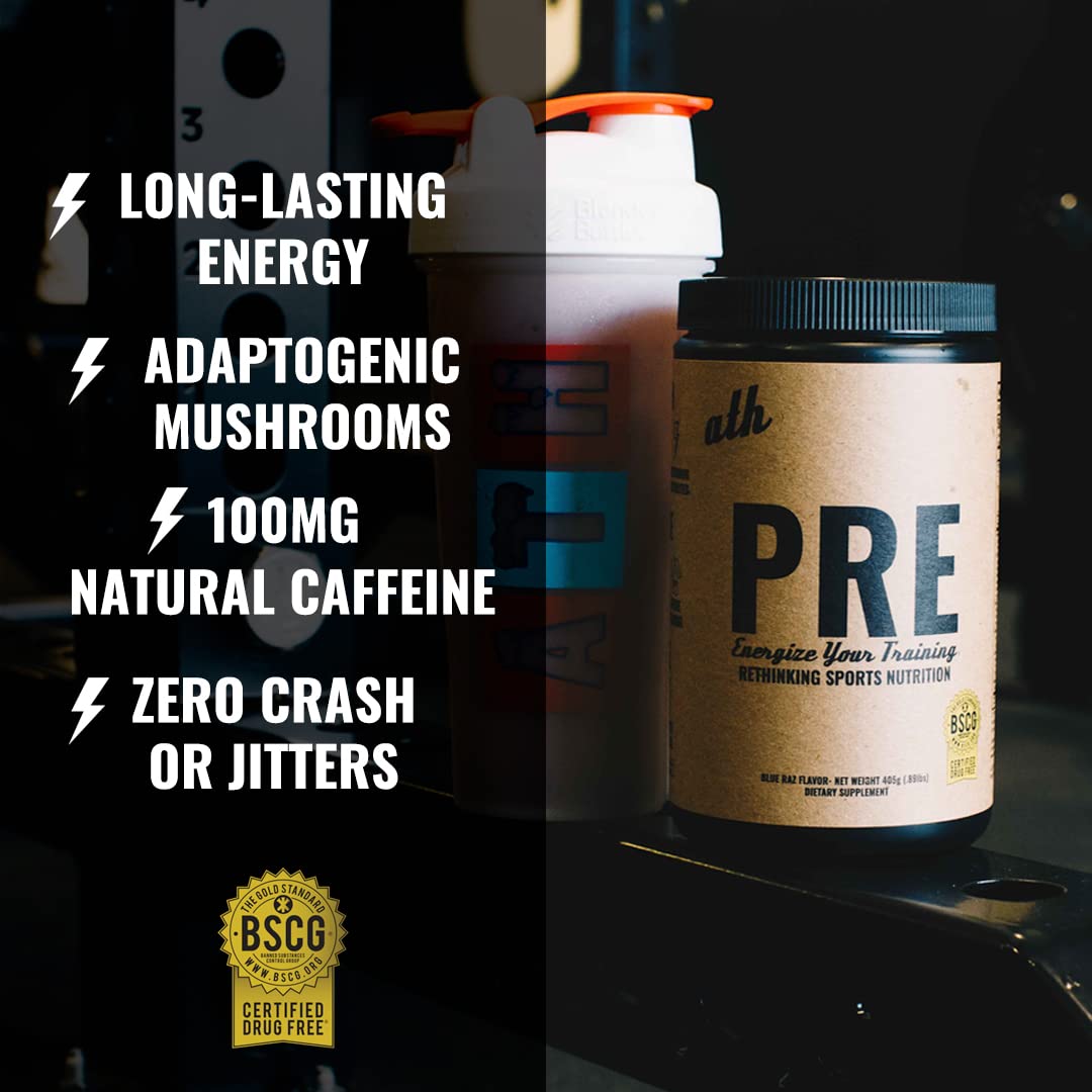ATH PRE, Natural Plant Based Pre Workout, Low Caffeine, Low Stim, Pump, Clean Ingredients ATH buy supplements canada