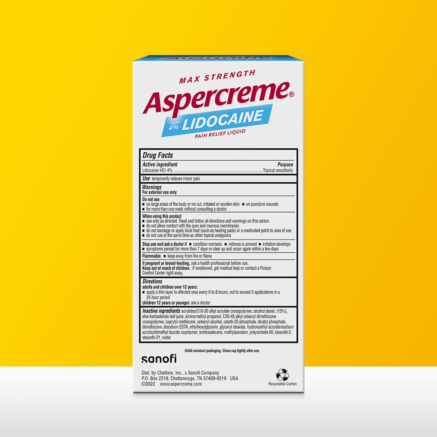 Aspercreme Odor Free Max Strength Lidocaine Pain Relief Liquid with Roll-On No Mess Applicator, 2.5 oz. Aspercreme buy supplements canada