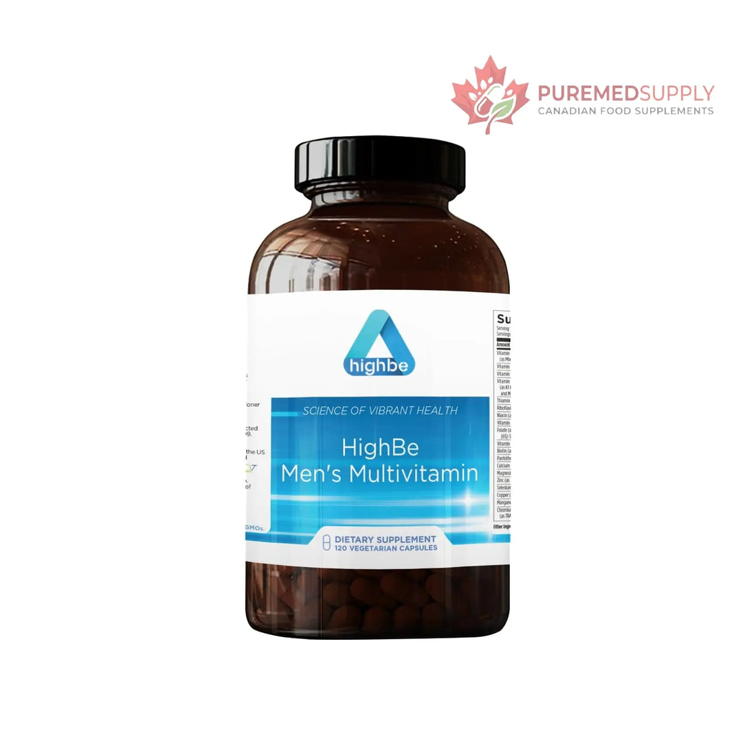 Highbe Men's Multivitamin, 120 Vegetarian Capsules, Daily Supplement with Vitamins and Minerals HighBe buy supplements canada