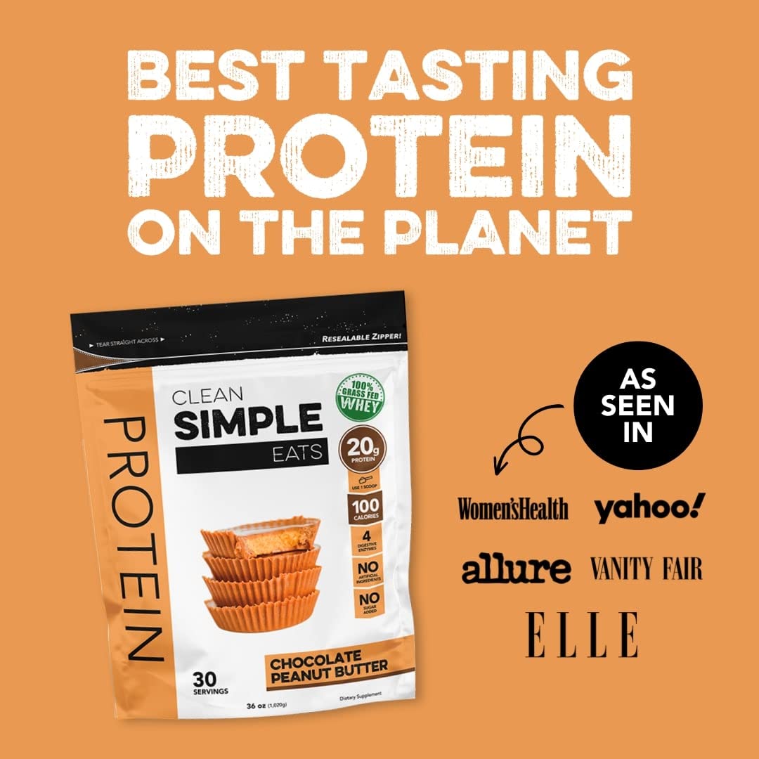 Clean Simple Eats Chocolate Peanut Butter Whey Protein Powder, Natural Sweetened Clean Simple Eats buy supplements canada