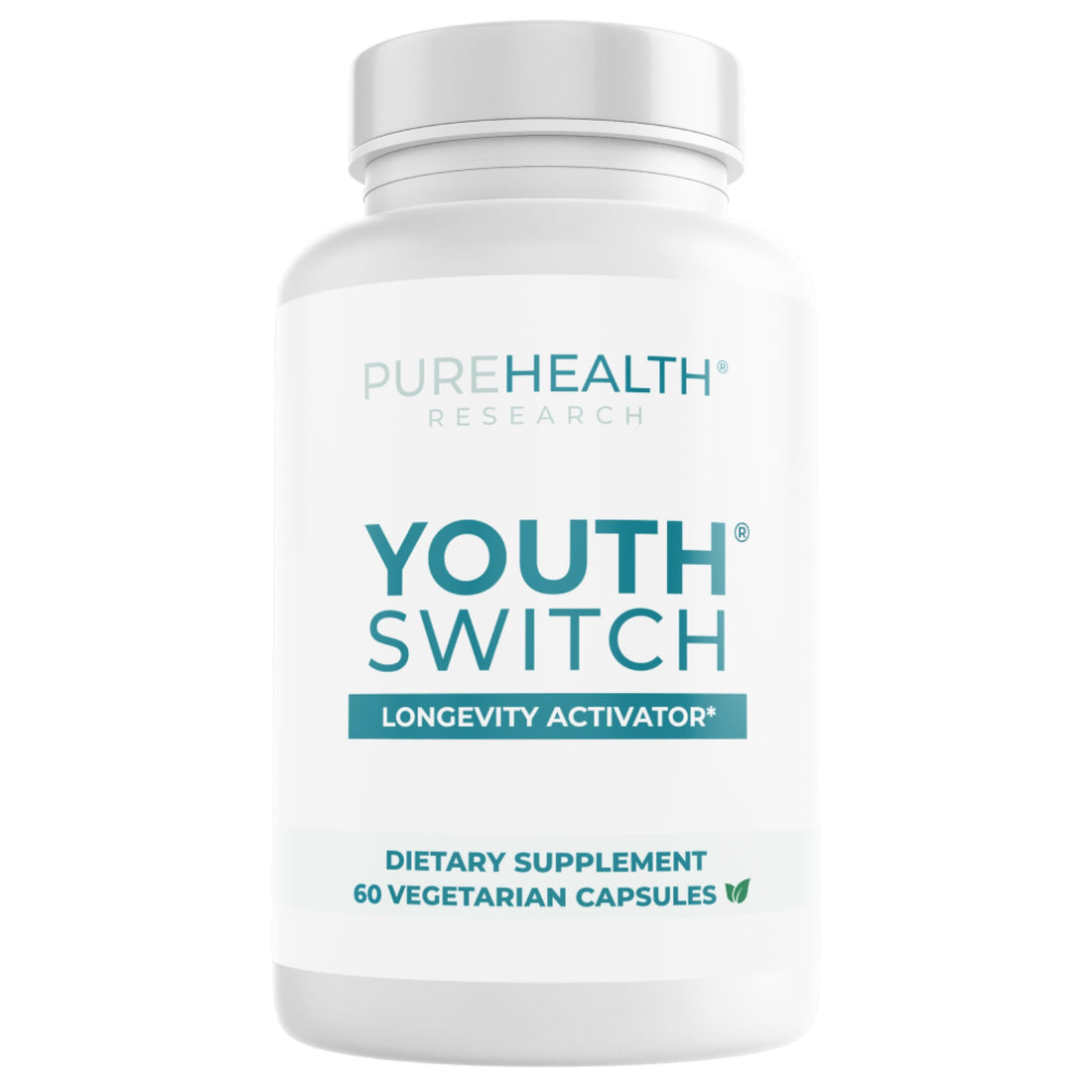 PUREHEALTH RESEARCH Youth Switch - Anti Aging Supplement for Women & Men - Longevity Mix for Healthy Aging - with Ashwagandha, Cat's Claw Extract, Astragalus Root, L-Lysine HCL & More - 60 Capsules PUREHEALTH RESEARCH buy supplements canada