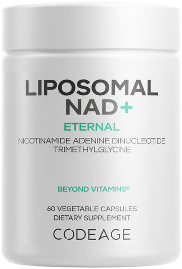 Codeage Liposomal NAD+ Supplement - NAD Nicotinamide Adenine Dinucleotide Coenzyme Pills - 500 mg NAD+ Per Serving & Betaine Anhydrous - Liposomal Delivery - Vegan, Non-GMO, Gluten-Free - 60 Capsules Codeage buy supplements canada
