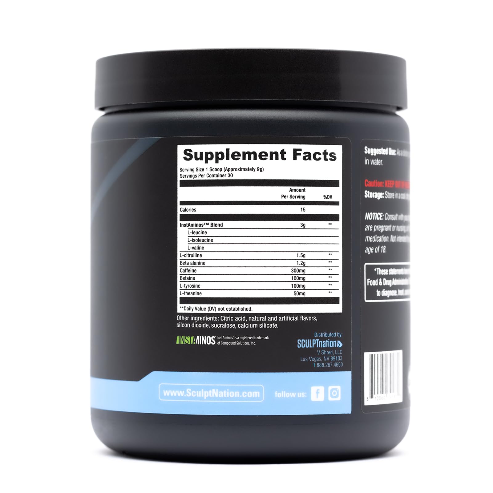 Sculpt Nation by V Shred PreWorkout - Premium Pre Workout Powder with Amino Acids Sculpt Nation buy supplements canada