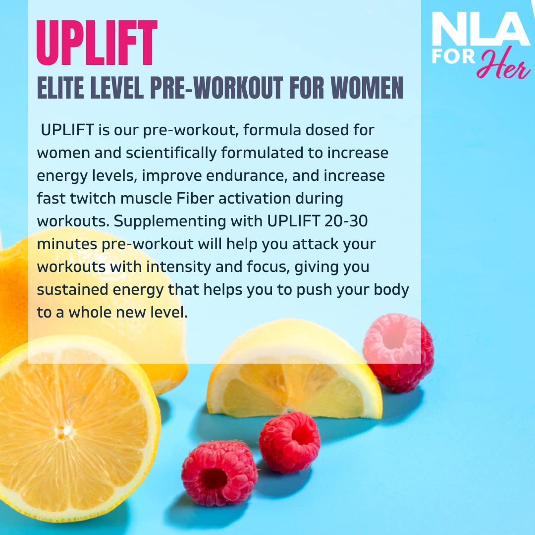 Uplift Pre-Workout for Women (30 Servings) -Raspberry Lemonade-Provides Clean NLA for Her buy supplements canada