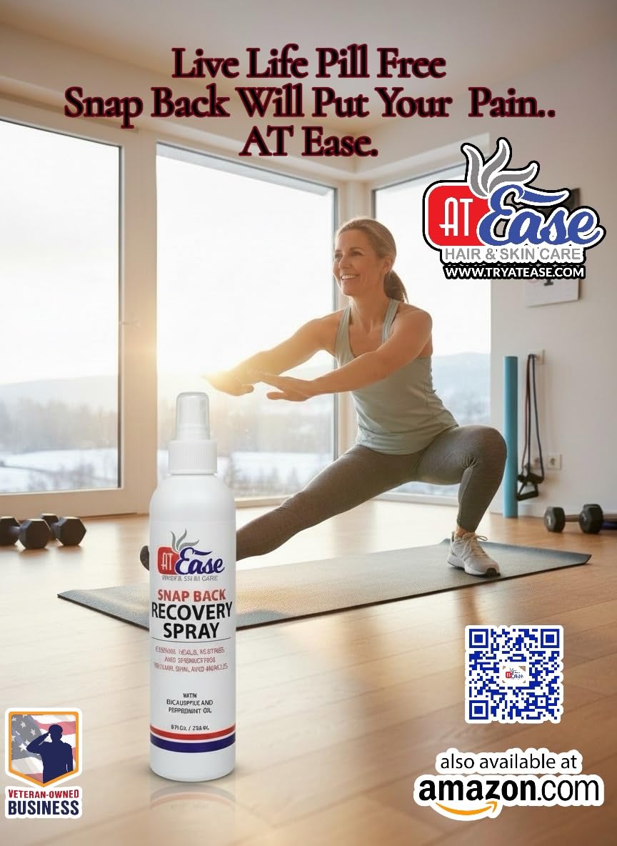 AT Ease Snap Back Recovery Muscle Spray AT Ease buy supplements canada