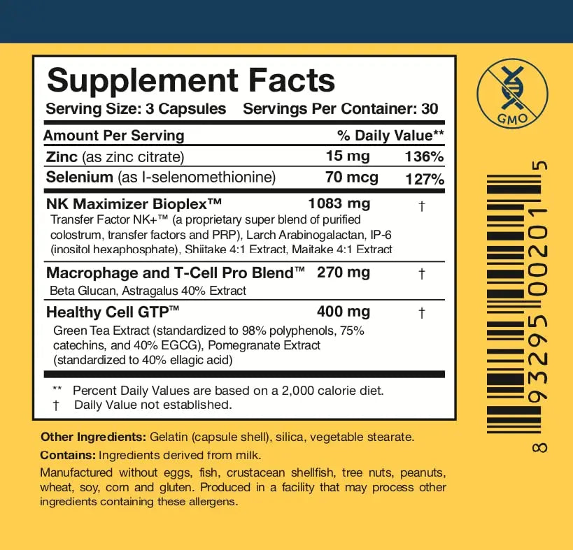Researched Nutritionals Liposomal Glutathione (450mg) + Colostrum & Mushrooms Supplement for Immune Support - Enhanced Immunity Duo - Tri-Fortify Orange + Transfer Factor Multi-Immune (2 Piece Set) Researched Nutritionals buy supplements canada