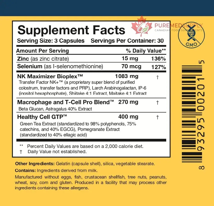 Researched Nutritionals Liposomal Glutathione (450mg) + Colostrum & Mushrooms Supplement for Immunity - Enhanced Immunity Duo - Tri-Fortify Watermelon + Transfer Factor Multi-Immune (2 Piece Set) Researched Nutritionals buy supplements canada