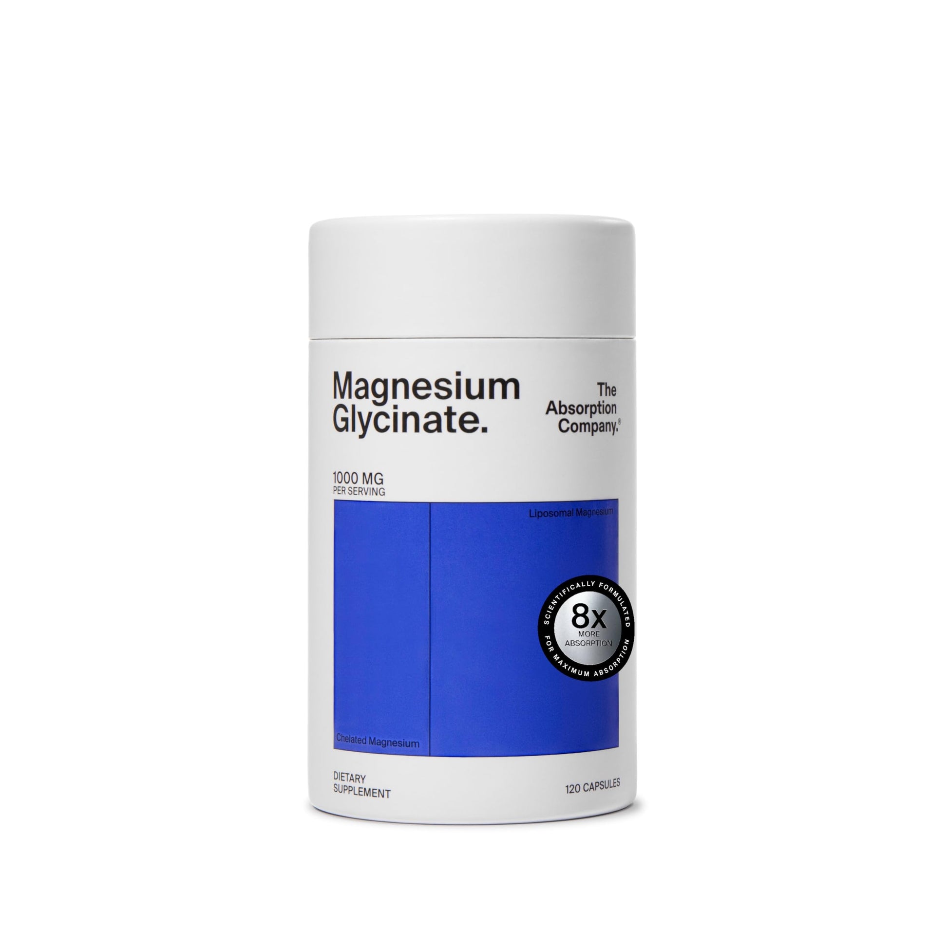 Magnesium Glycinate 1000mg - Liposomal Magnesium Bisglycinate for Max Absorption - Extra Strength to Support Body and Mind, Non-Laxative, Vegan, Gluten-Free - 120 Capsules The Absorption Company buy supplements canada