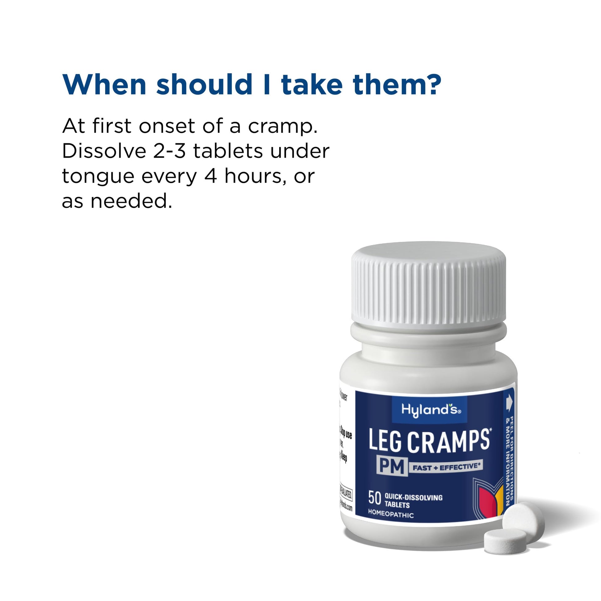 Hyland's Leg Cramps PM, Relief of Nighttime Leg, Calf, and Foot Cramps, 50 Quick-Dissolving Tablets 2-Pack (100 Total) Hyland's buy supplements canada