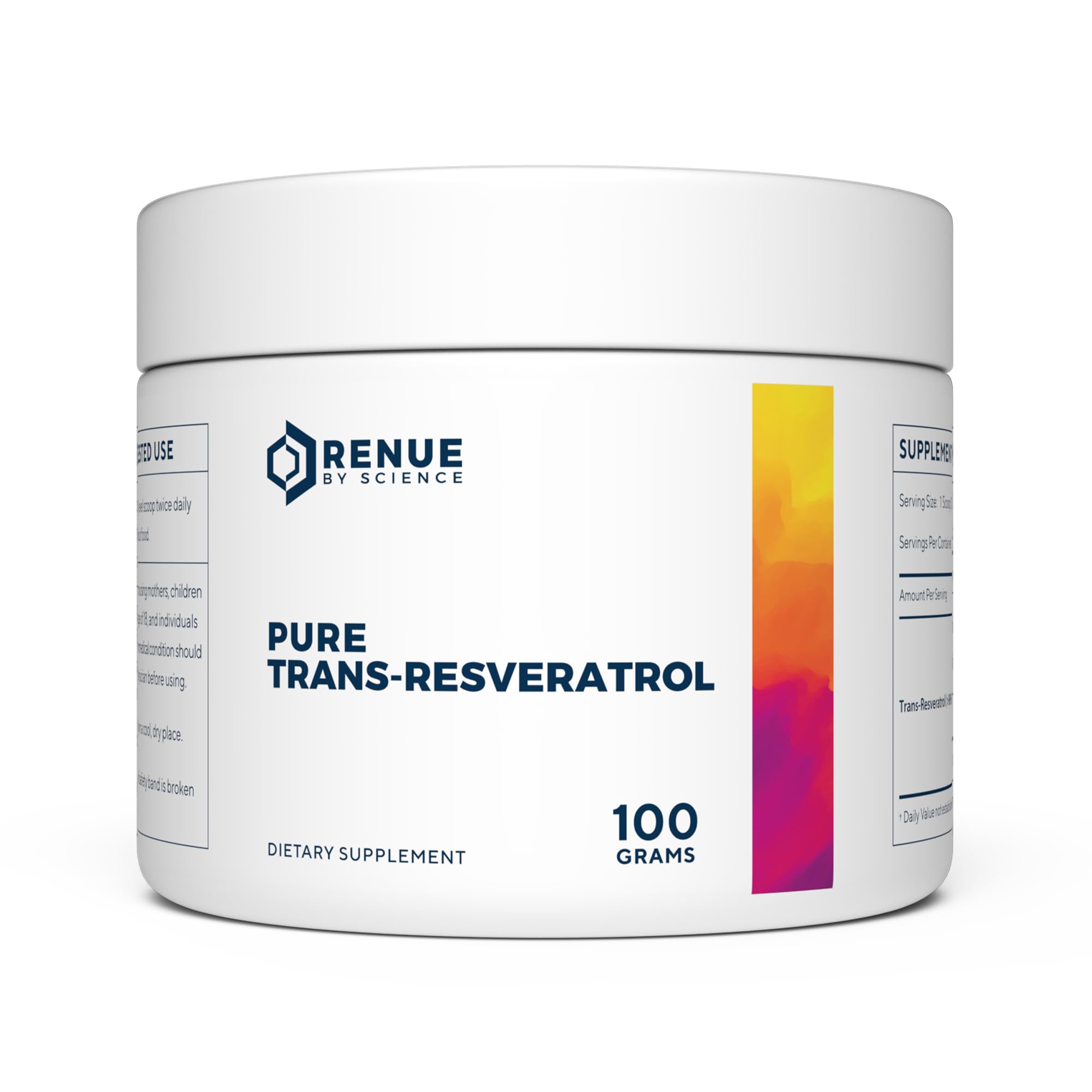 Renue By Science Resveratrol | High Strength Resveratrol Supplement | 100g Trans Resveratrol Powder | Reservatrol 200 Day Supply | Non-GMO & Allergen Free | Manufactured in The USA Third-Party Tested Renue By Science buy supplements canada