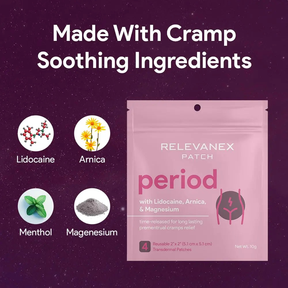 Relevenex Transdermal Patches for Women – Menstrual Cycle Comfort & Support – Gentle & Convenient – Designed for Everyday Ease Relevanex buy supplements canada