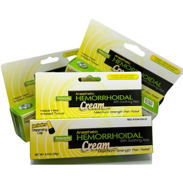 Anesthetic Hemorrhoidal Cream with Soothing Aloe Cream 3 Pack Natureplex buy supplements canada
